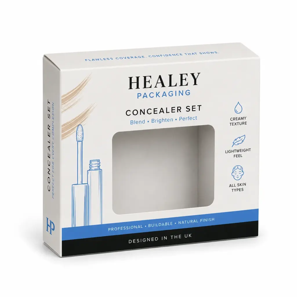 Window box for premium concealer set packaging