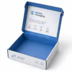 Printed mailer box for premium contact lens packaging