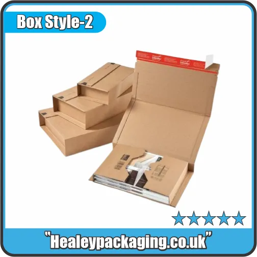Custom book mailer box designed for secure book shipping
