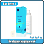 Straight tuck CBD cream packaging box for hemp creams