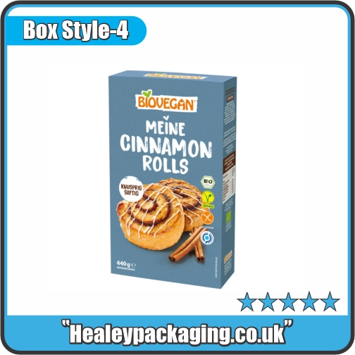 Printed cinnamon roll carton box for retail packaging