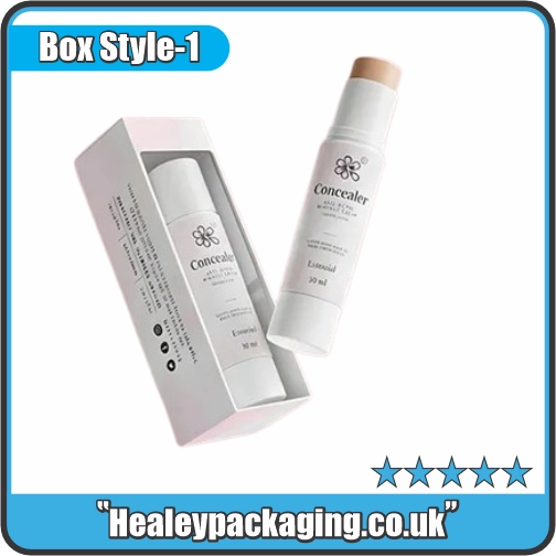 Custom concealer box with die-cut window