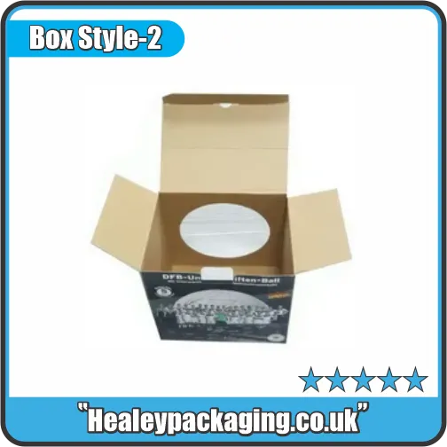 Custom football packaging box with protective insert