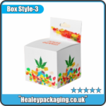 Custom gummies hanger box with retail hanging tab