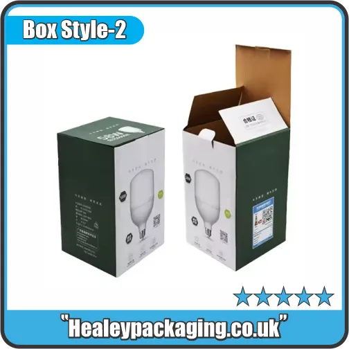 Straight tuck light bulb box designed for LED bulbs