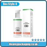 Facial moisturiser pump bottle with custom printed carton box