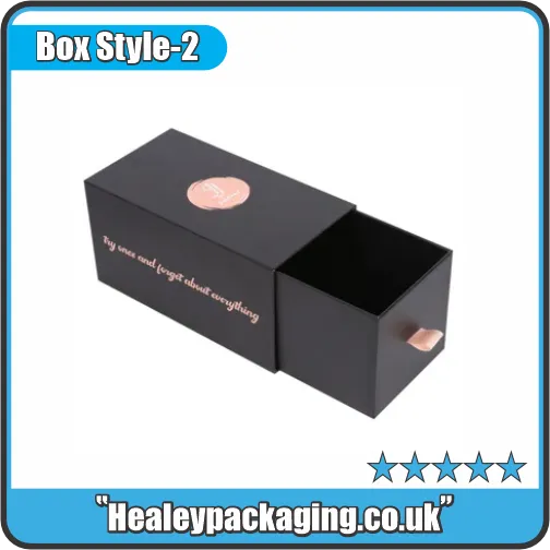 remium sliding drawer tie box with ribbon pull tab for luxury necktie packaging