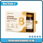 Premium drawer style vitamin packaging box with sliding tray