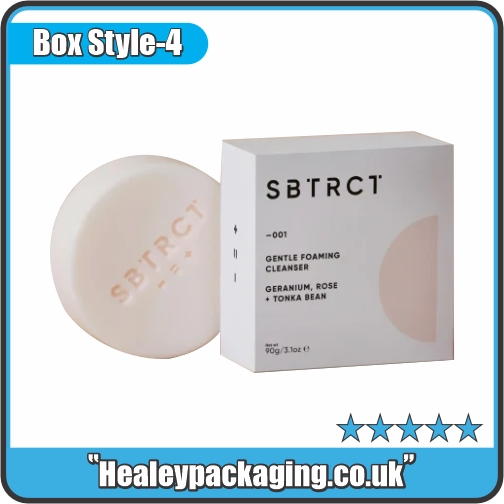 Luxury foaming cleanser rigid box designed for premium skincare products