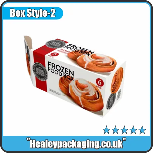 Custom frozen food straight tuck end box with full-colour printing