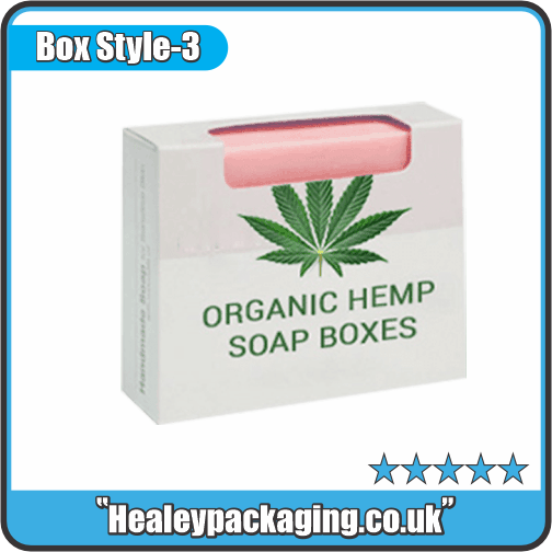 Organic hemp soap packaging box for natural skincare