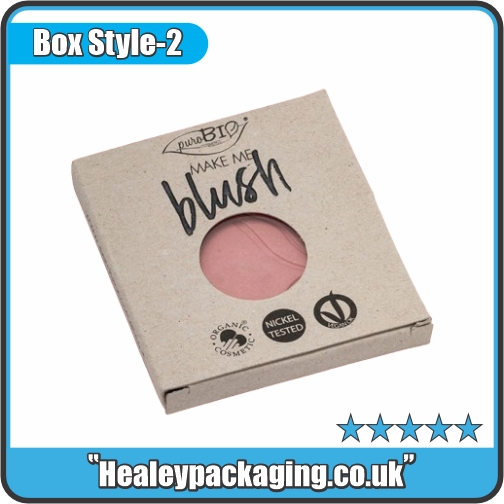 Custom kraft blush box with circular window
