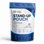 Custom printed resealable stand-up pouch for food and retail products