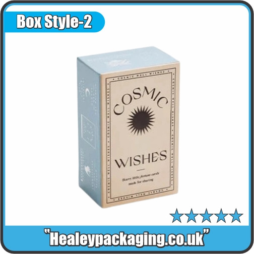 Custom printed candle packaging box for slim candles.