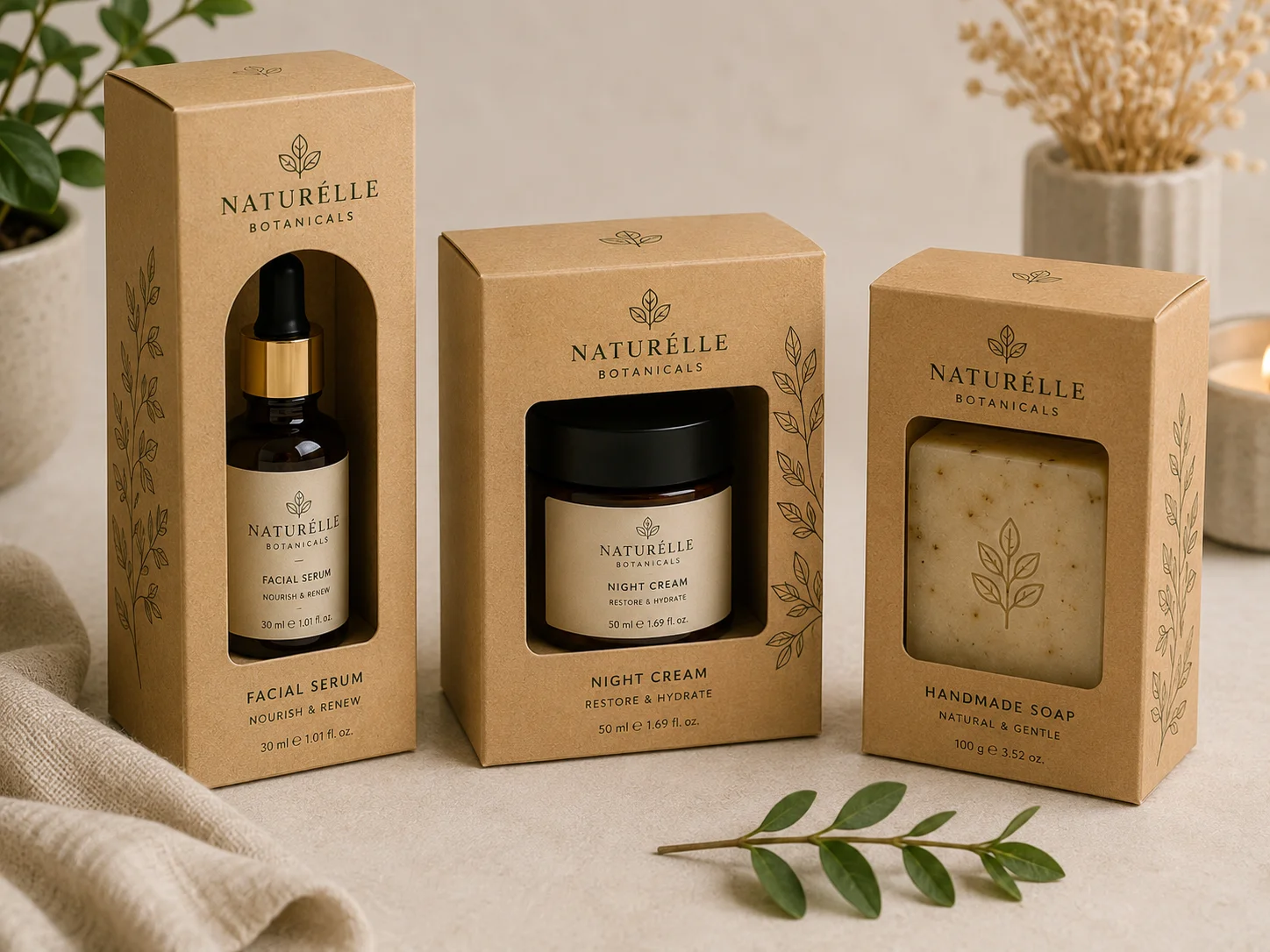 Custom packaging box with die-cut product window