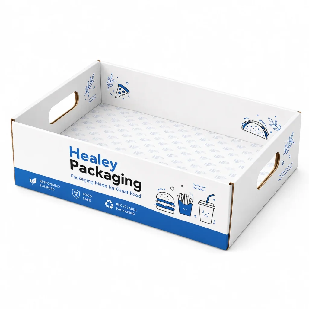 Cardboard Food Carry Tray
