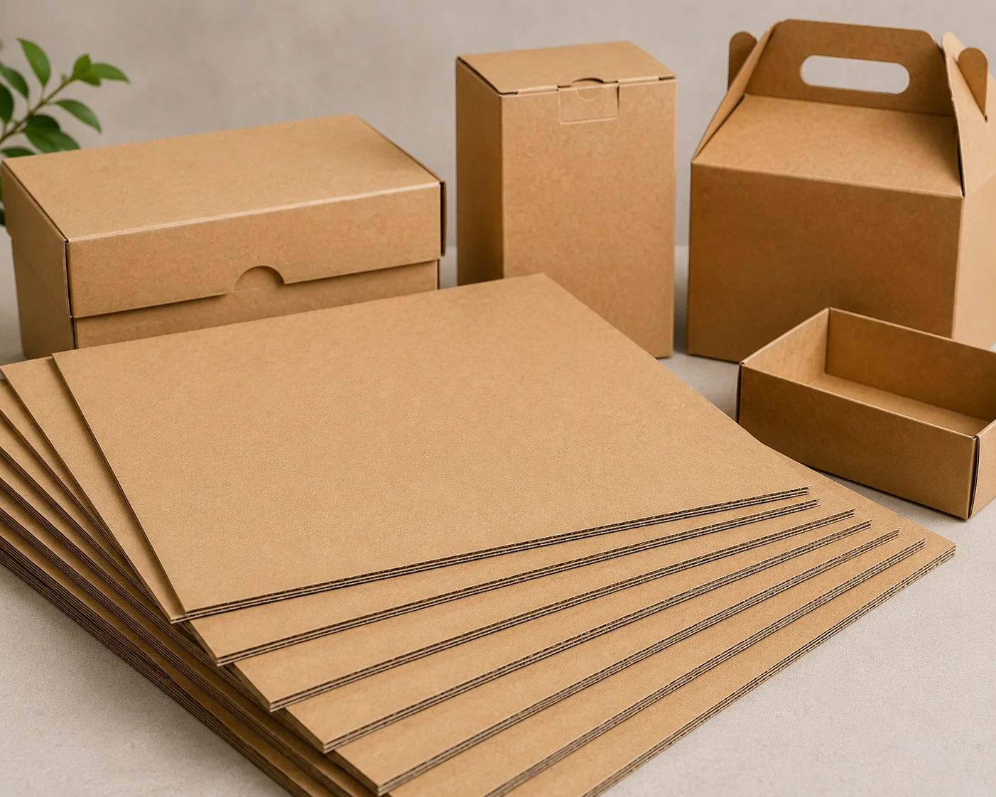 Smooth cardboard material used for printed folding cartons