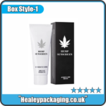 Straight tuck sunscreen box for SPF creams, sun protection lotions