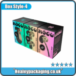 Custom mushroom packaging boxes with product display windows.