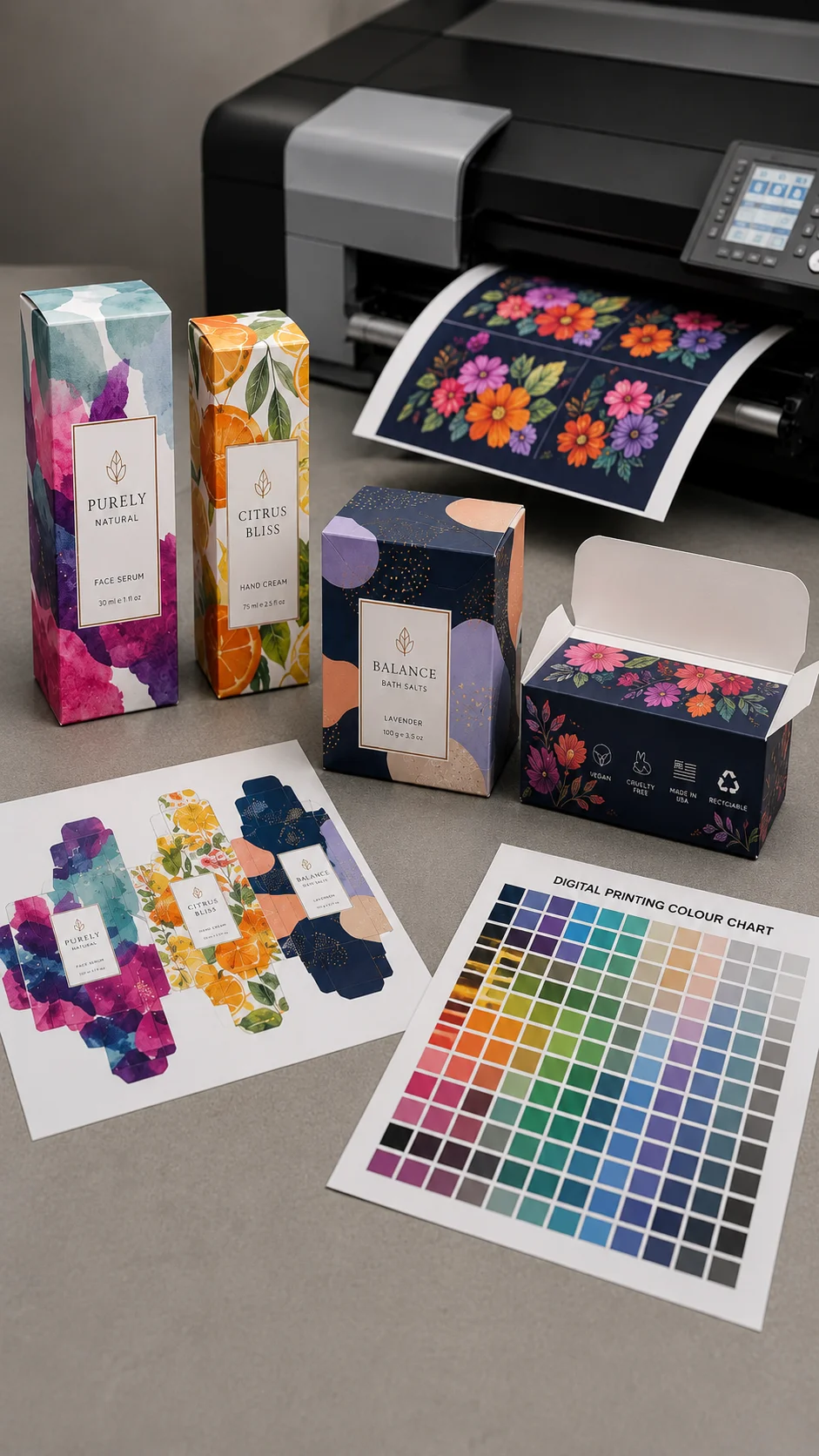 Digital printing used for short-run custom packaging