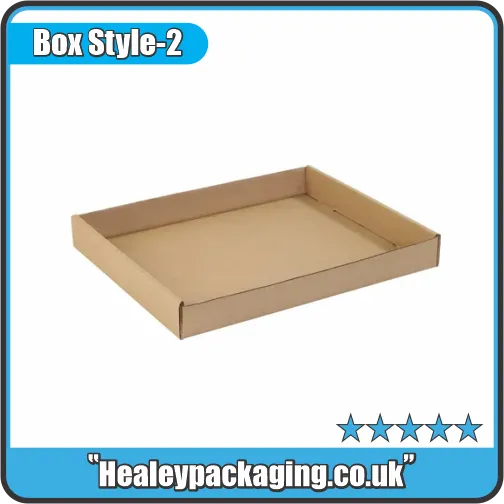 Flat cardboard food tray designed for bakery products and retail food display
