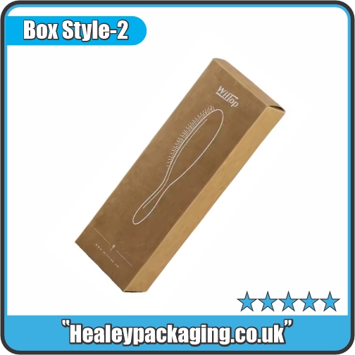 Luxury hair brush gift box with fitted product insert.