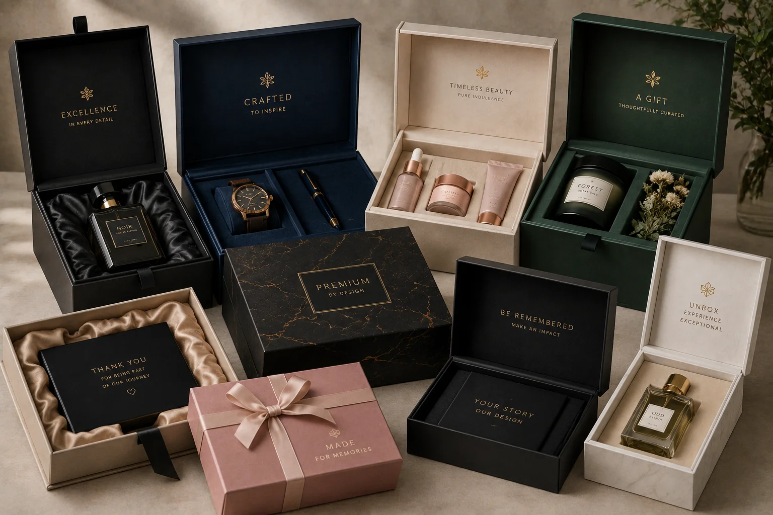Custom luxury gift packaging boxes