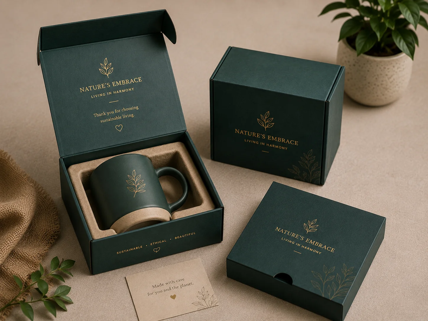 Custom packaging box with protective product insert