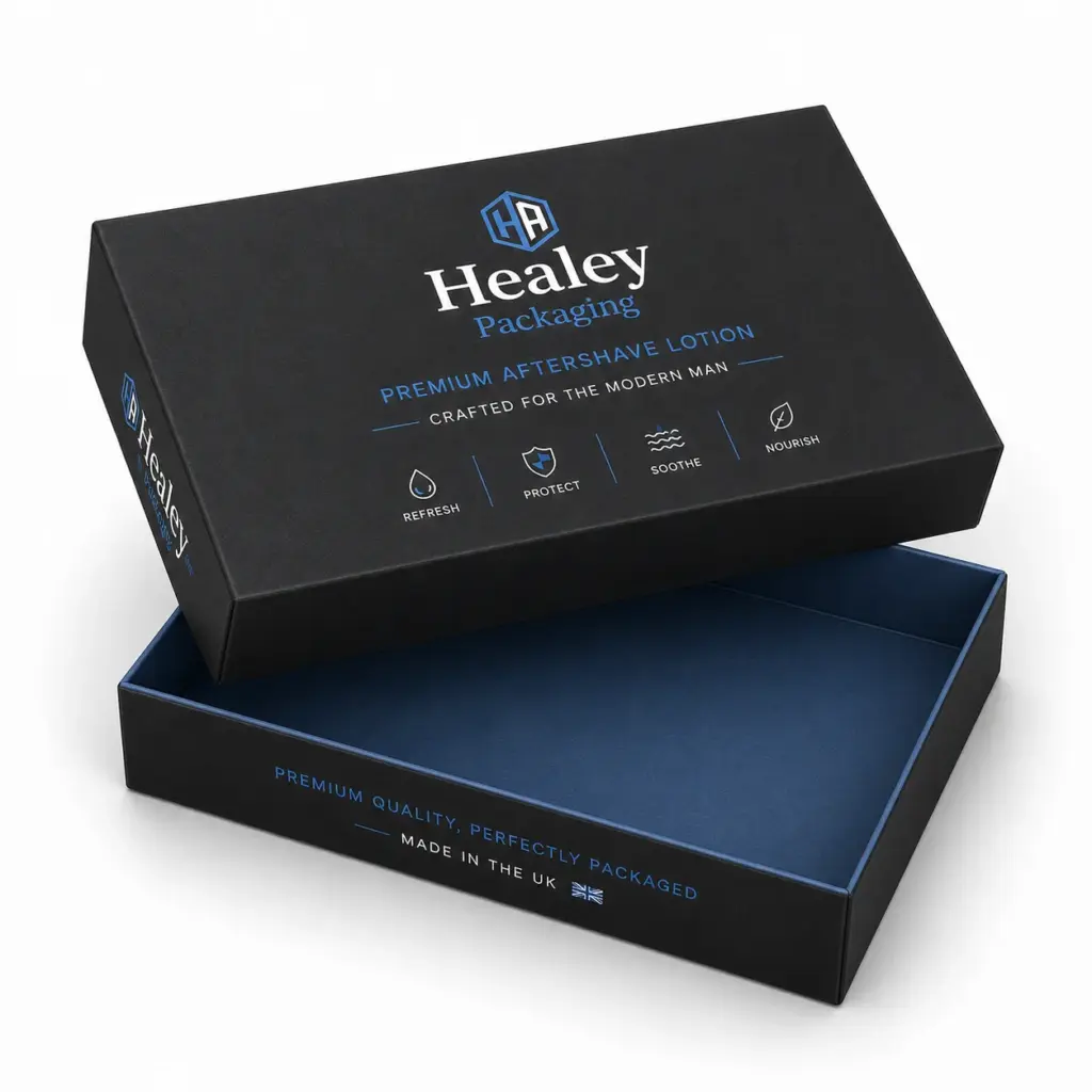 Luxury rigid aftershave box for premium product presentation