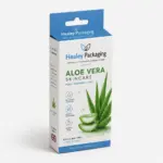 Aloe vera hanging retail box for skincare product packaging