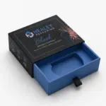 Premium blush drawer box with custom cosmetic packaging
