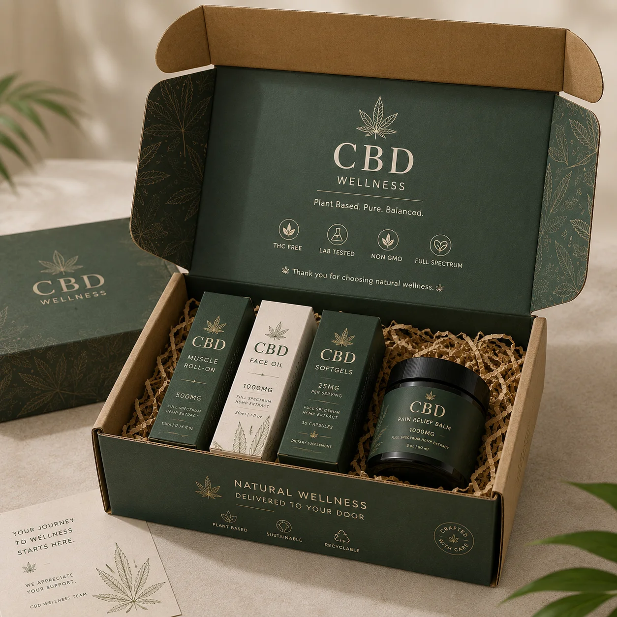 Corrugated mailer box for CBD ecommerce orders