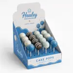 Printed cake pop window box for bakery gift packaging