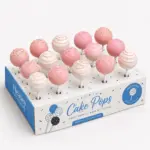 Cake pop tray box with insert for secure bakery presentation