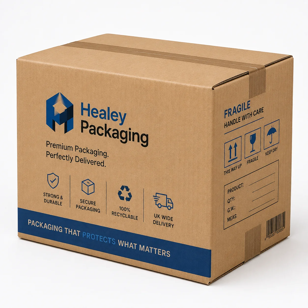 Corrugated cardboard shipping carton for distribution