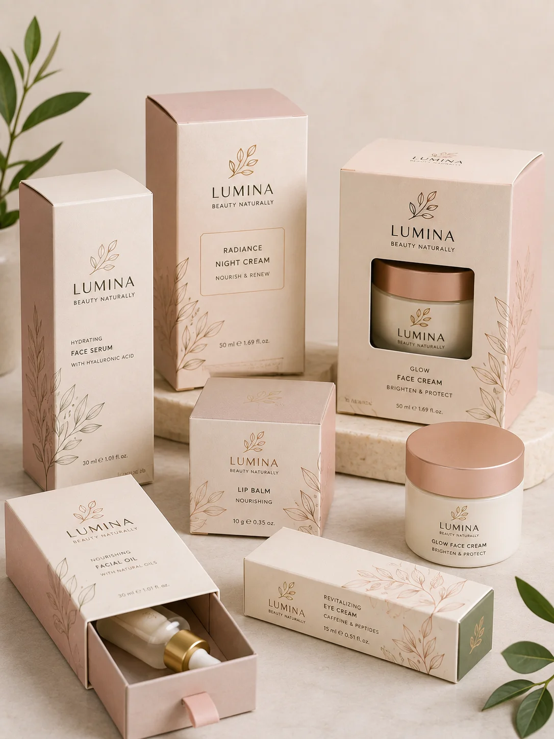 Paperboard packaging for cosmetic products