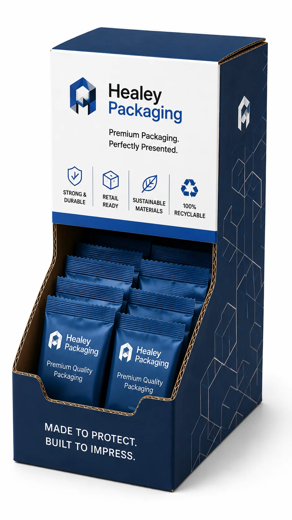 Cardboard dispenser box for small packaged products