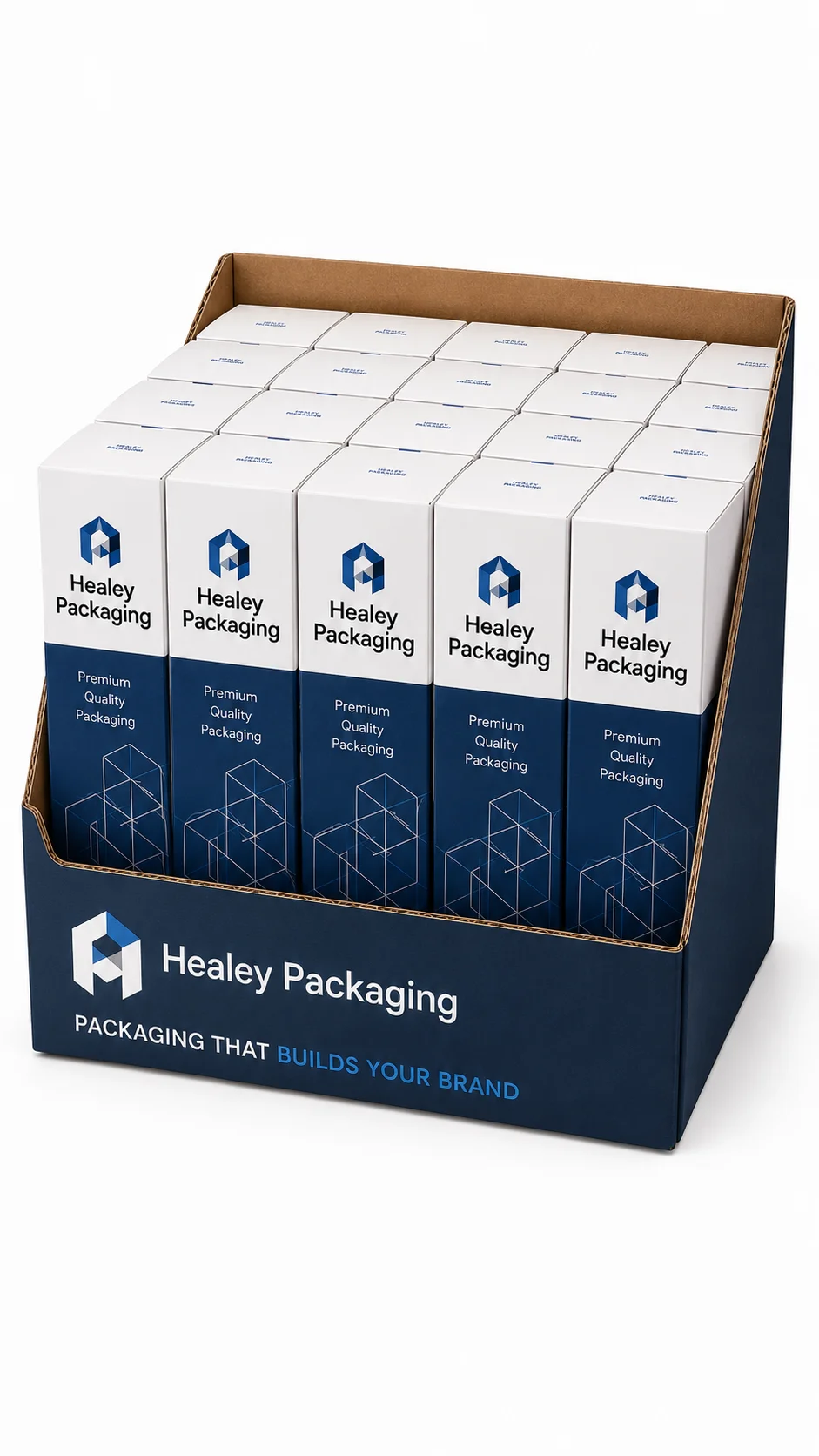 Cardboard display tray for retail products