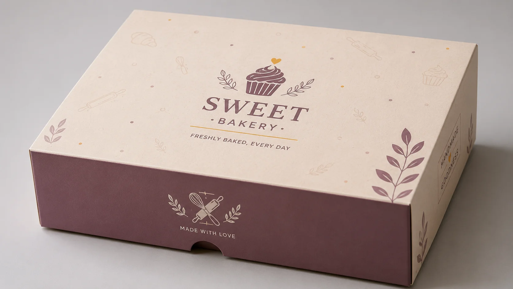 Matt finish on printed bakery packaging