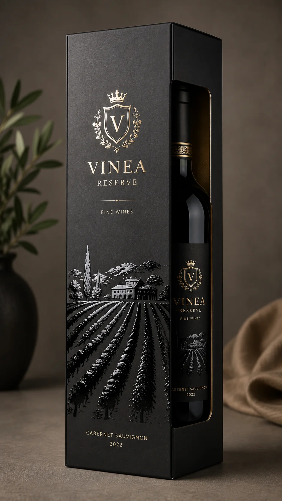 Spot UV gloss highlighting artwork on bottle packaging