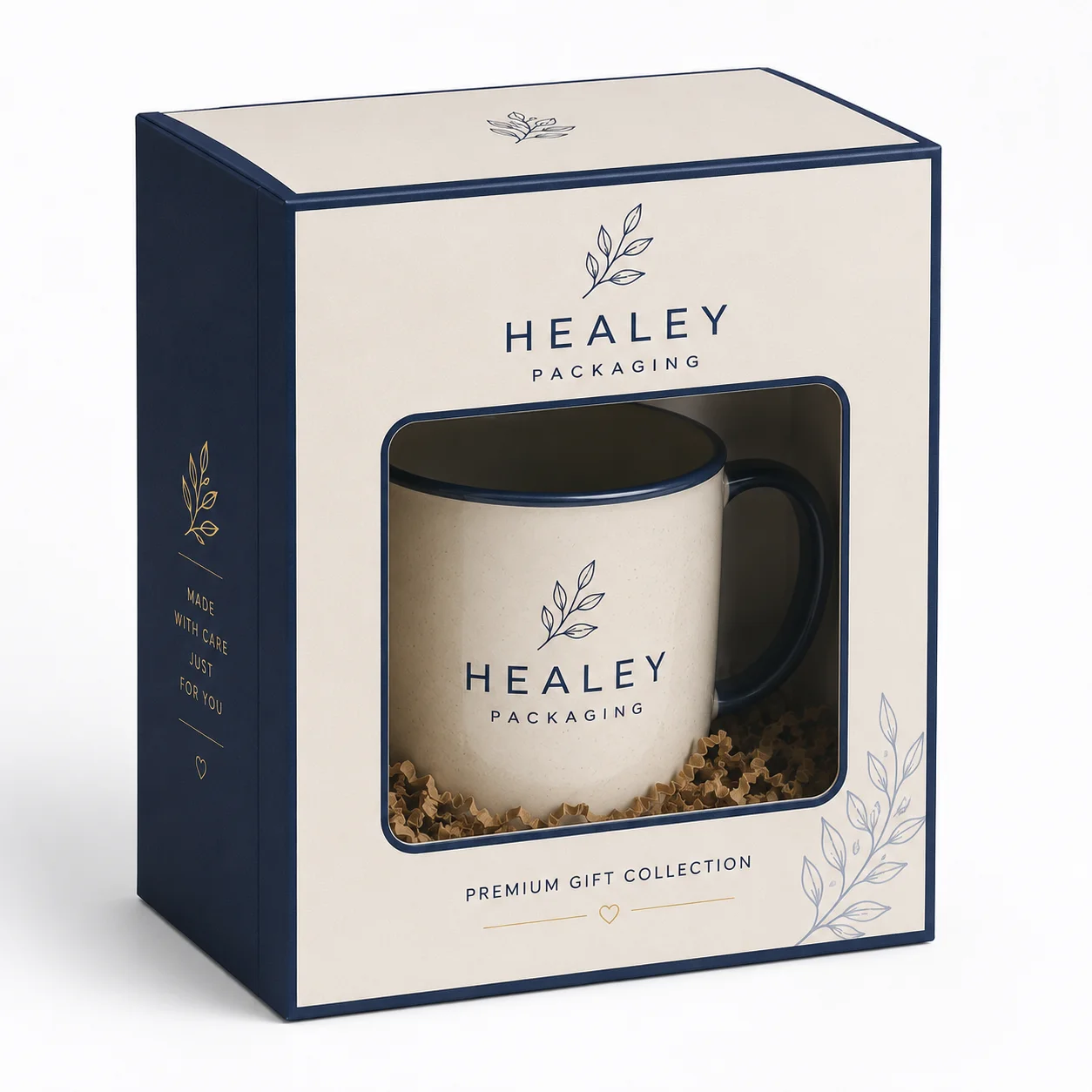 Gift box with product viewing window