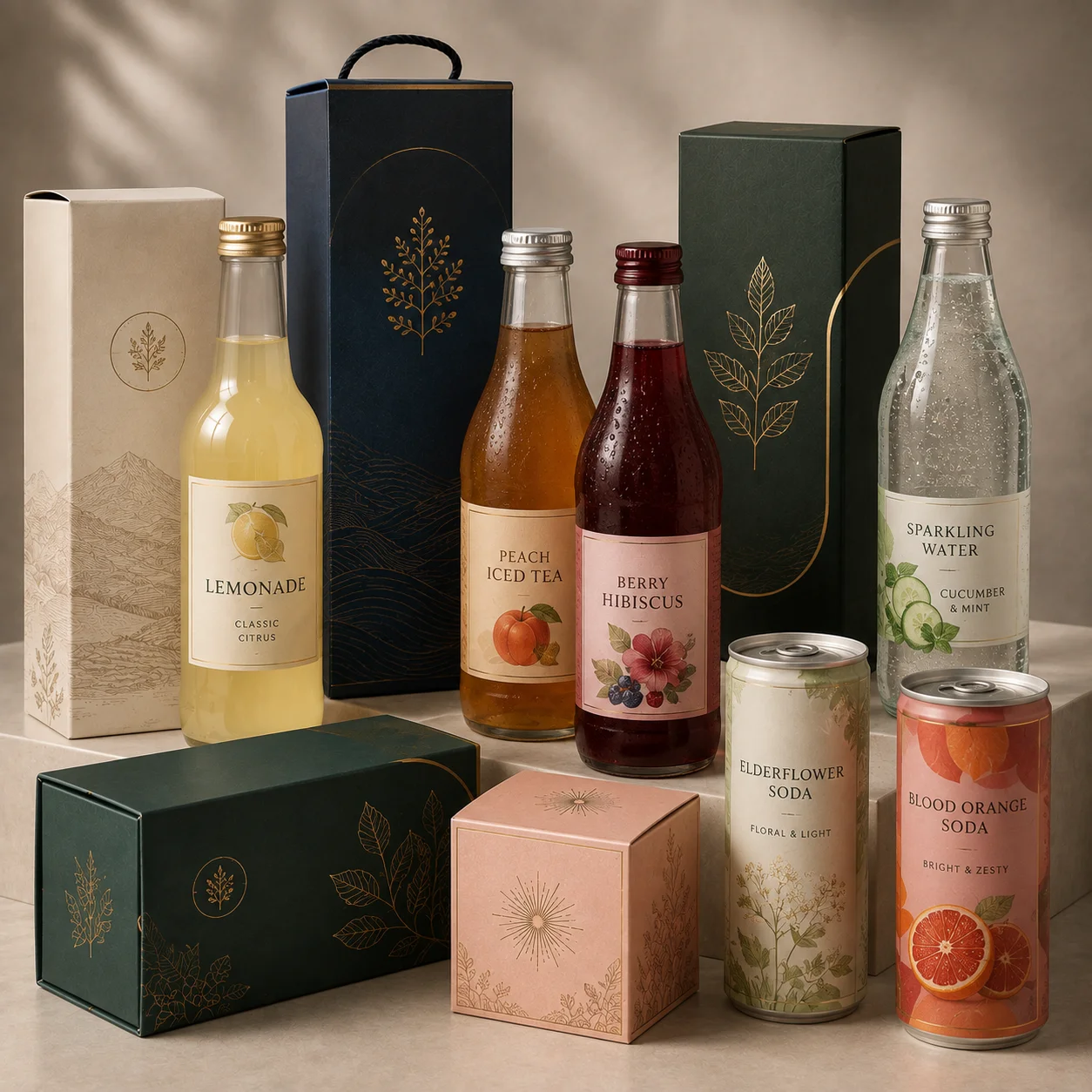 Custom printed packaging for wine, spirits and beverage bottles