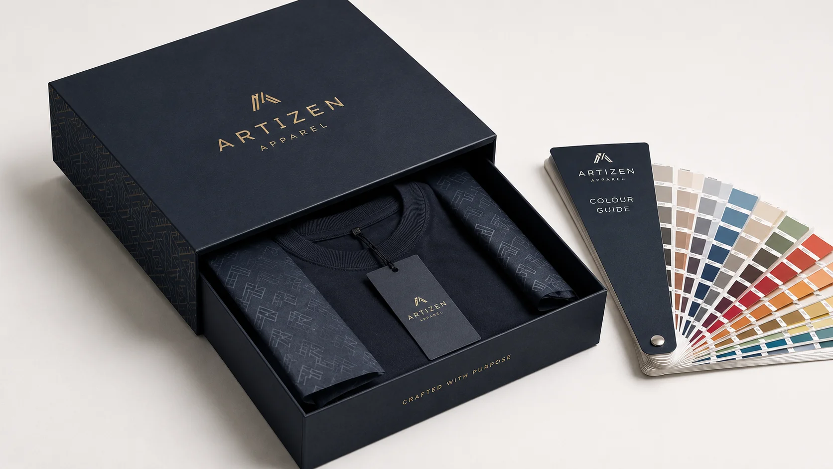 Pantone colour matched apparel packaging