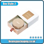 Drawer style body butter box designed to hold cosmetic jars