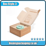 Open printed body butter box with jar securely positioned inside