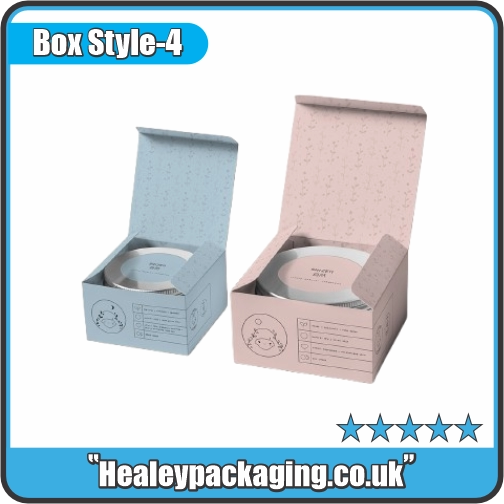 Open face cream jar boxes with fitted carton inserts