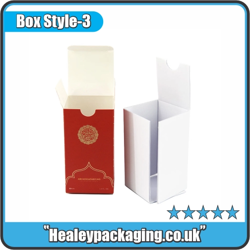 Folding face cream boxes with open tuck end design