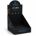 Branded cardboard counter display box for lip liners