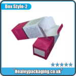 Printed face cream boxes with folding carton closure