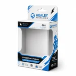 White action figure packaging box with a clear display window and hanging tab.